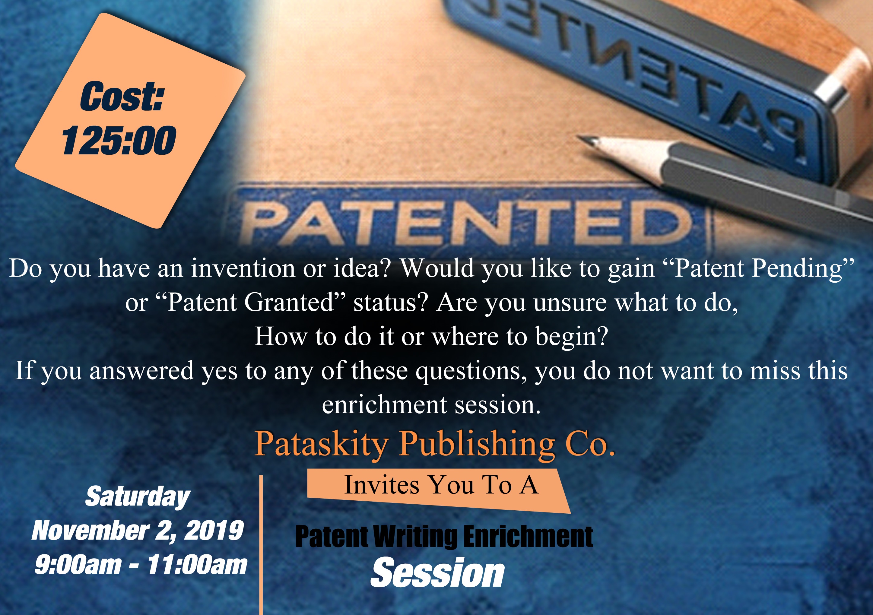 Patent Writing Enrichment Session